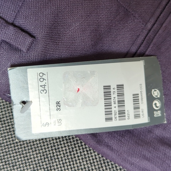 New w/ Tags H&M Shorts Size 32R Dark Purple - Picture 6 of 6